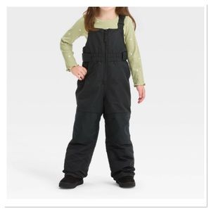Toddler Girls Heavyweight Snow Ski Bib Cat & Jack Black NWT